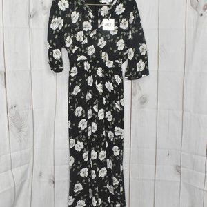 Floral jump suit 3/4 sleeve BY BB Dakota